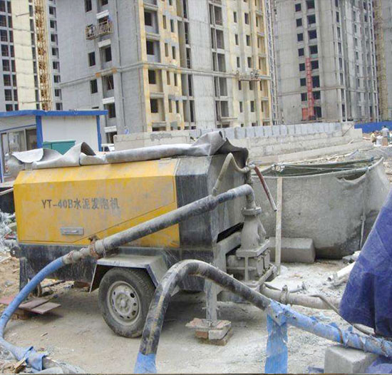 施工使用发泡机案例